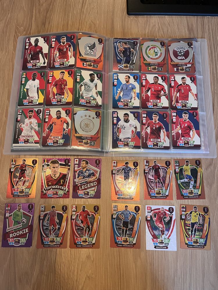 Karty piłkarskie 196 szt. panini Fifa world cup qatar 2022
