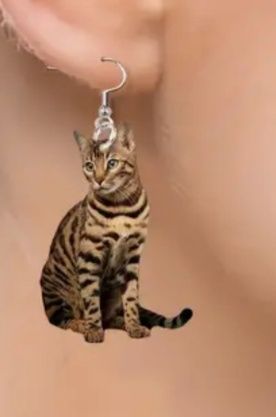 Dwustronne kolczyki z akrylu