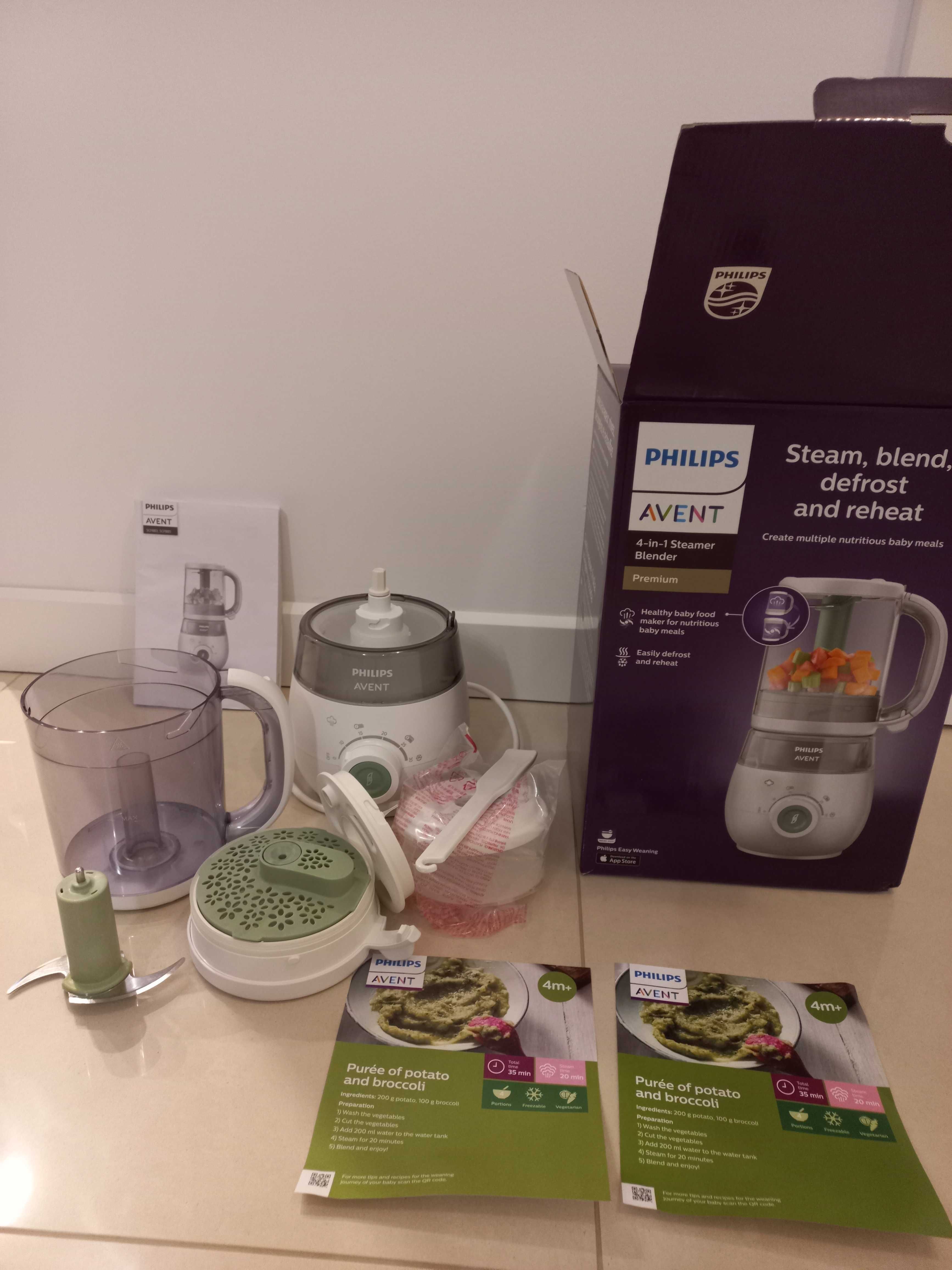 Philips Avent 4w1 Blender, parowar- jeszcze rok na gwarancji!