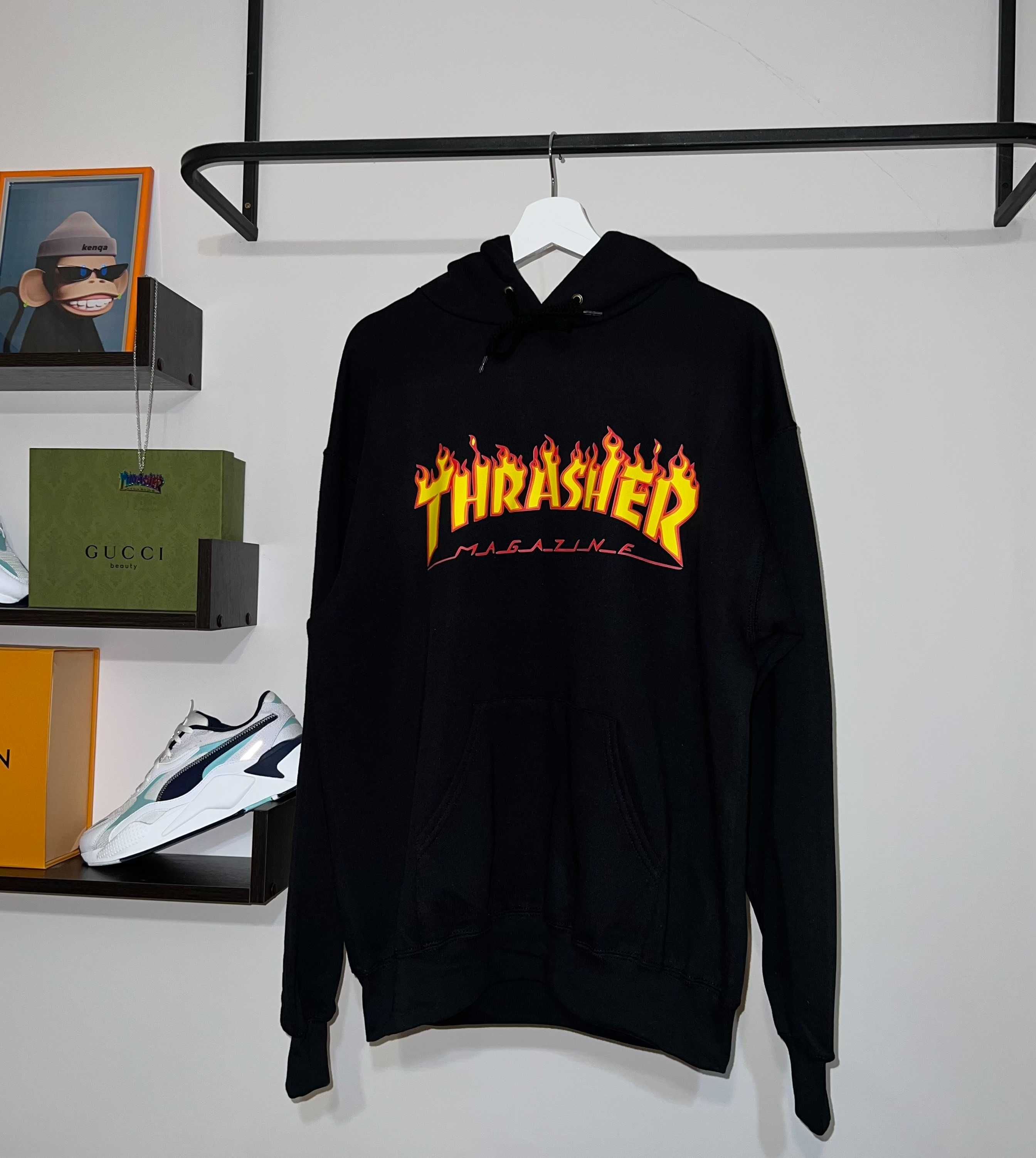 Худі THRASHER (чорного кольору)