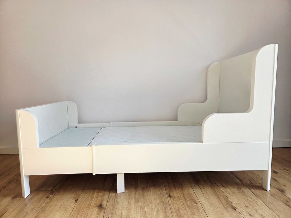 Łóżko Busunge IKEA BIAŁE + stelaż + materac