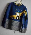 Sweterek 92 98 koparka nadruk sweter wygodny bluza bluzka z nadrukiem