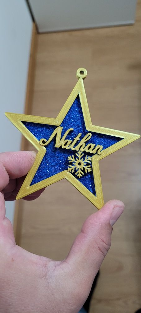 Estrelas/bolas de Natal personalizadas