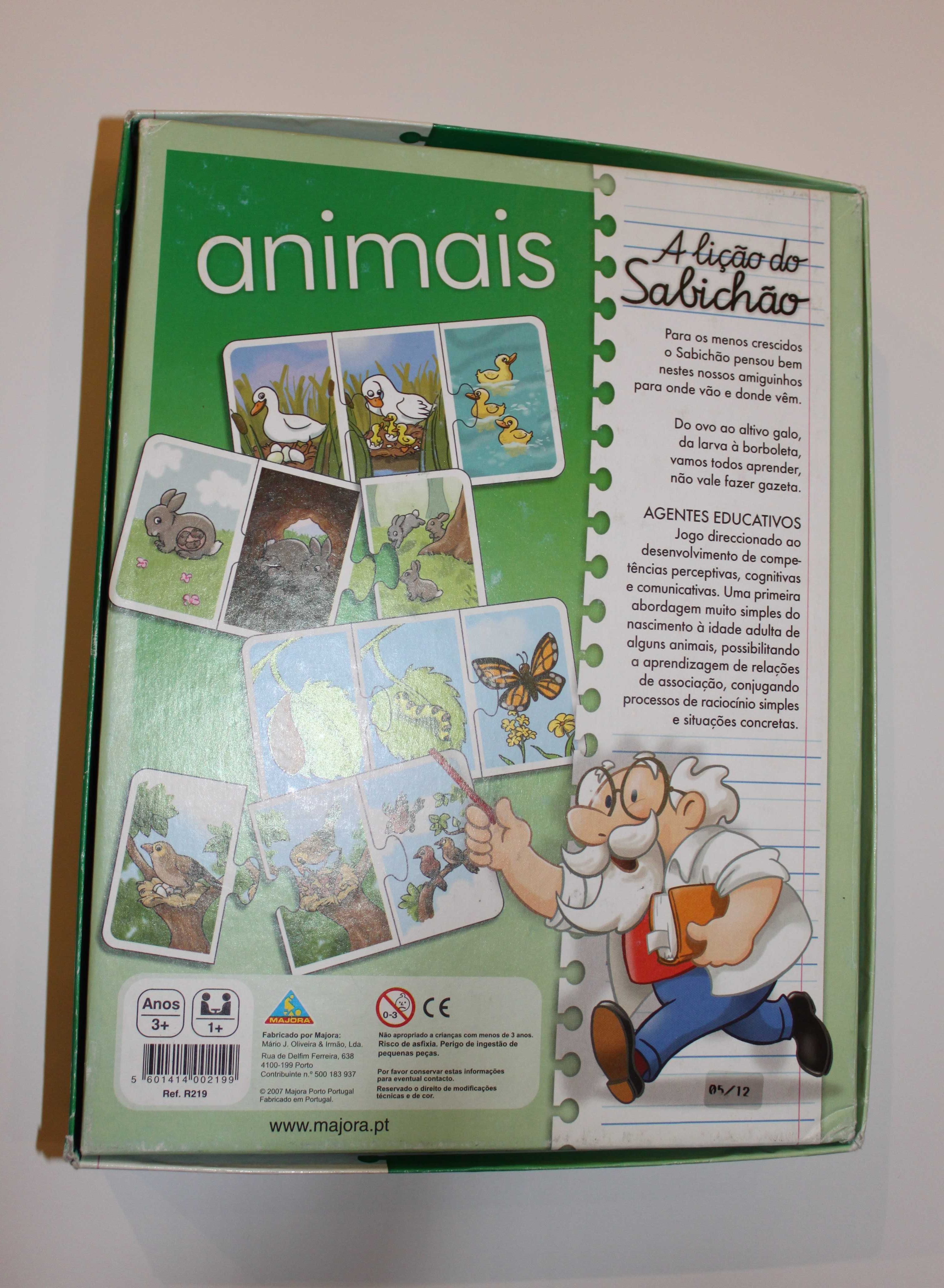 Puzzle animais - A lição do Sabichão