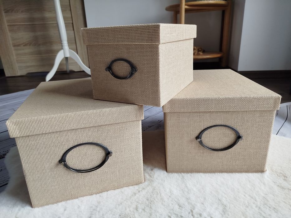 Ikea kvarnvik 3pak pudełka pojemniki