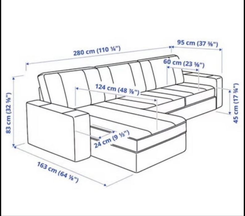 Sofa chaise lounge ikea