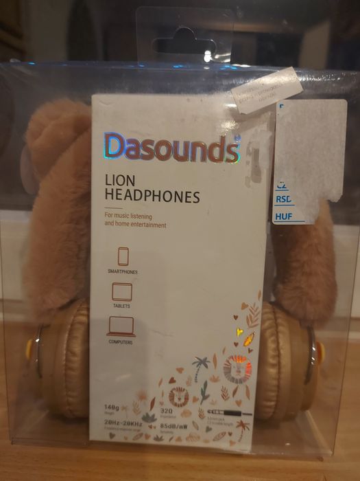 Nowe słuchawki dla dzieci Lwy urocze