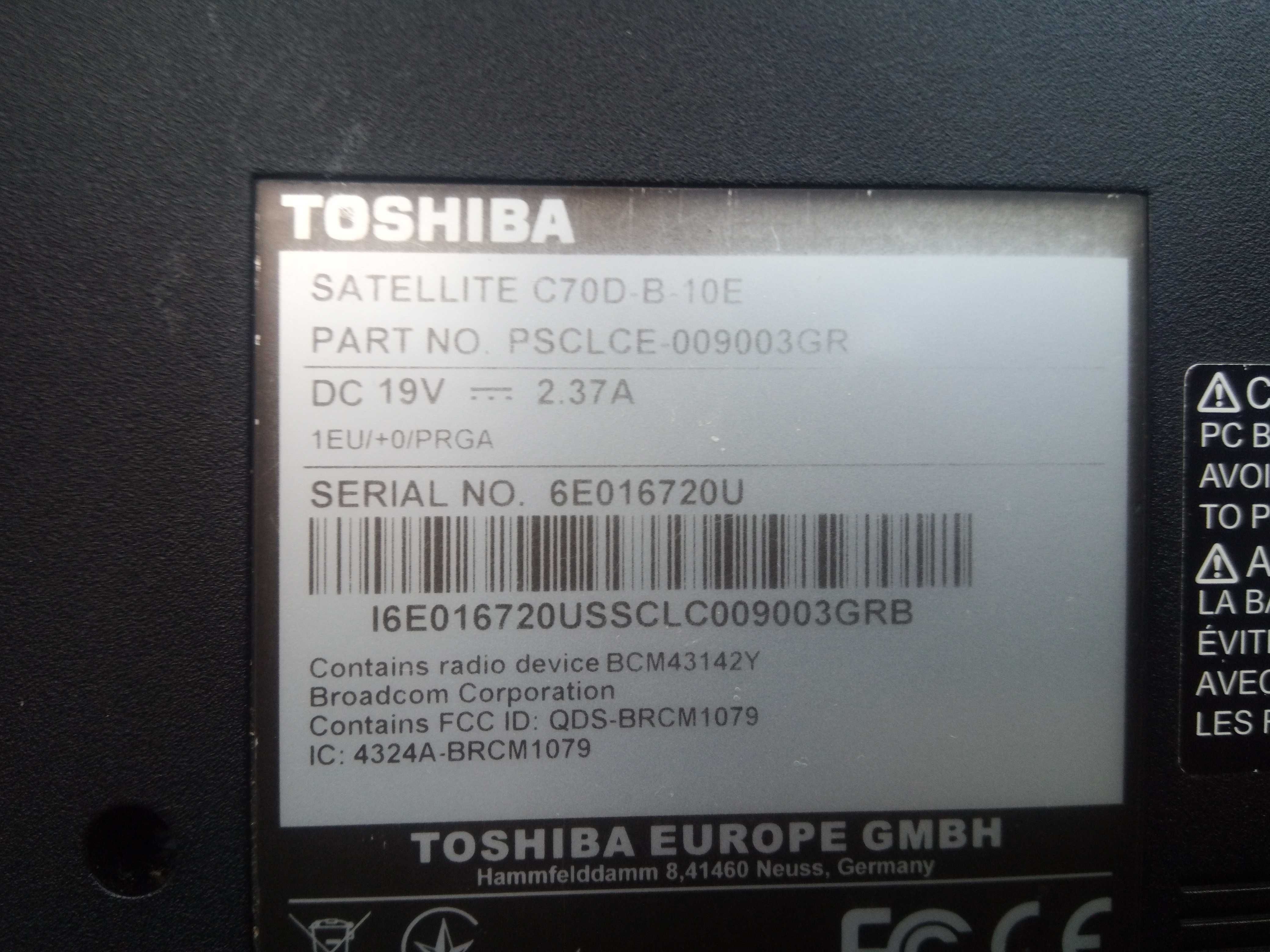 Toshiba Satellite C70D  на запчасти