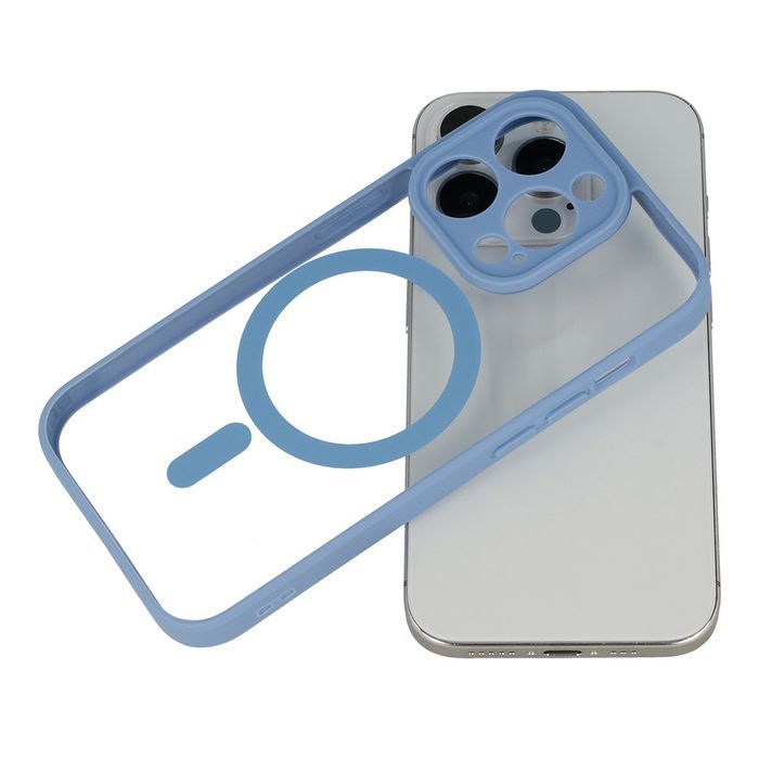 Acrylic Color Magsafe Case Do Iphone 13 Pro Jasnoniebieski