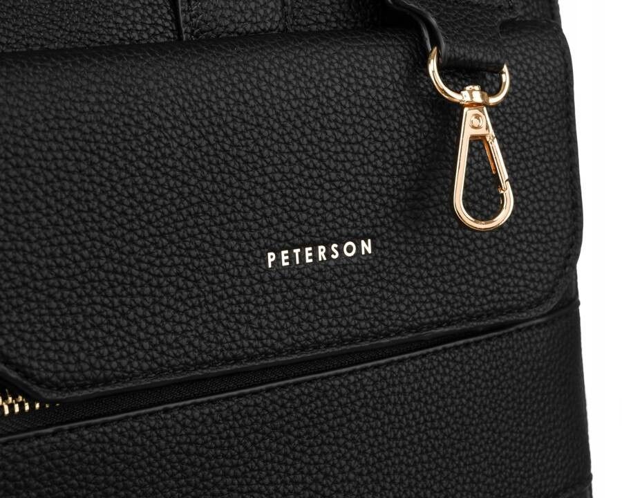 torba damska na laptopa ze skóry ekologicznej - peterson