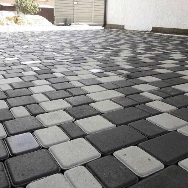 Бруківка, , бордюр, Старе місто 60мм (чорна) Акція-350грн кв.м.