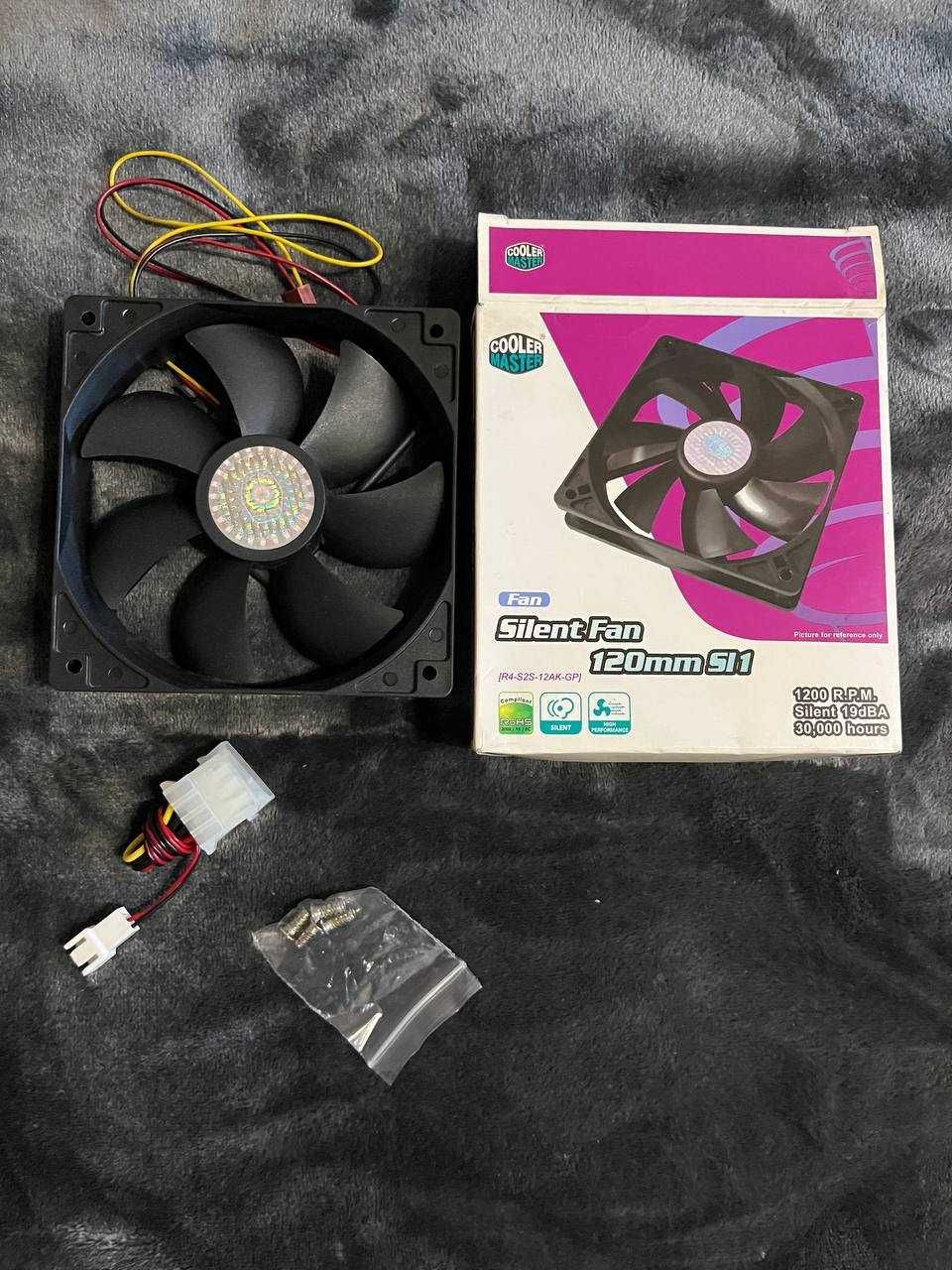 Продам кулеры cooler master 120mm silent fan и Zalman ZF 1225 ASH