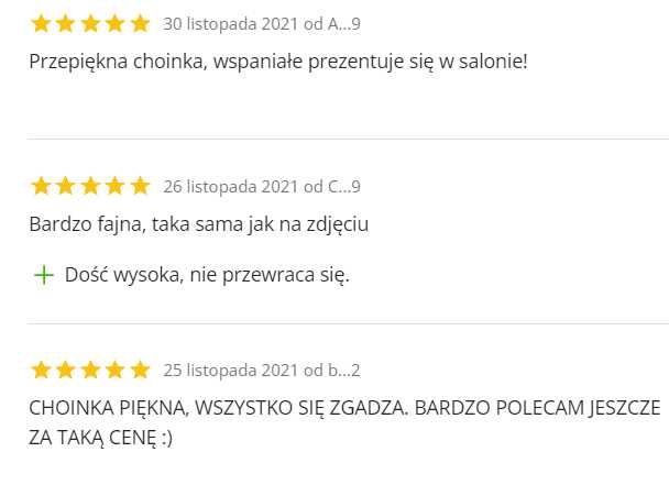 HIT!!! Choinka Sztuczna Na Pniu Diamentowa premium