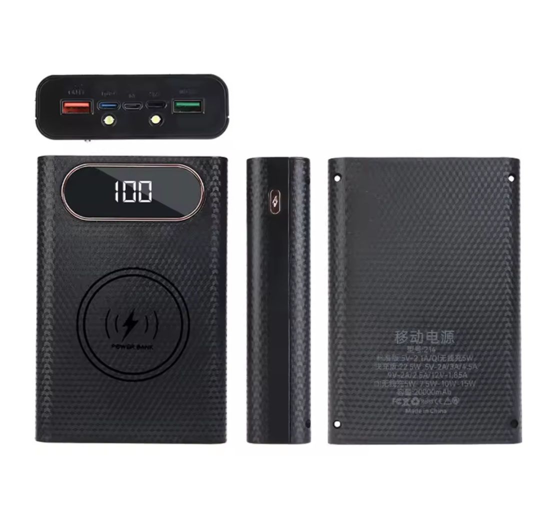 PD QC 22.5W павербанк 20000 Mah на 4 елементах 21700 powerbank