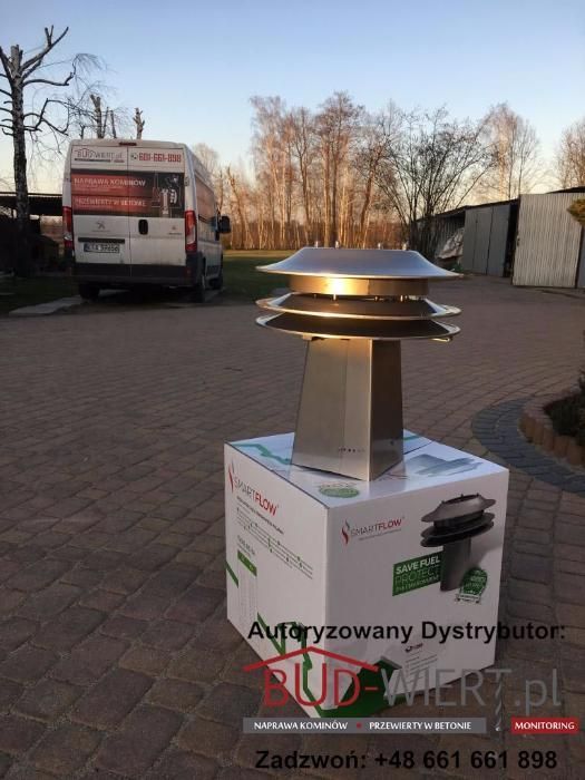 Regulator Ciągu Kominowego Polmar SmartFlow filtr kominkowy ekoprojekt