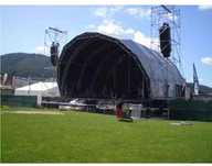 PALCO ORBITRAL. 
Dimensoes: 20X12,5X9,5. 
-2 Torres de PA. 
-REGI DE