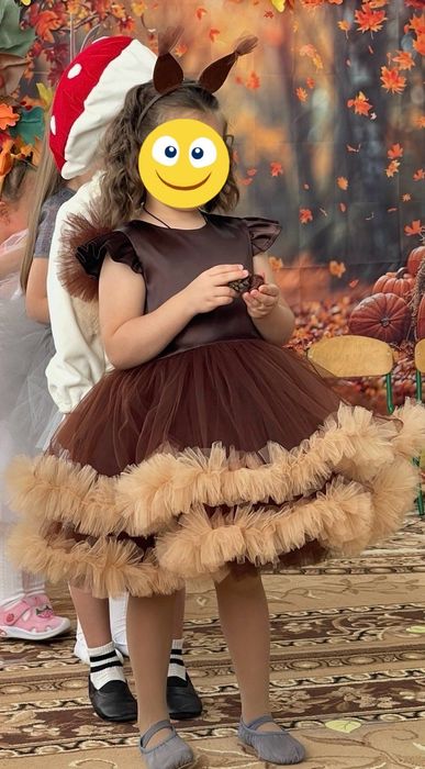 Сукня дитяча білочка лисичка 122-128 розмір