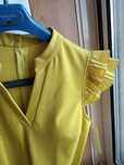 Macacão amarelo mostarda, L - NOVO