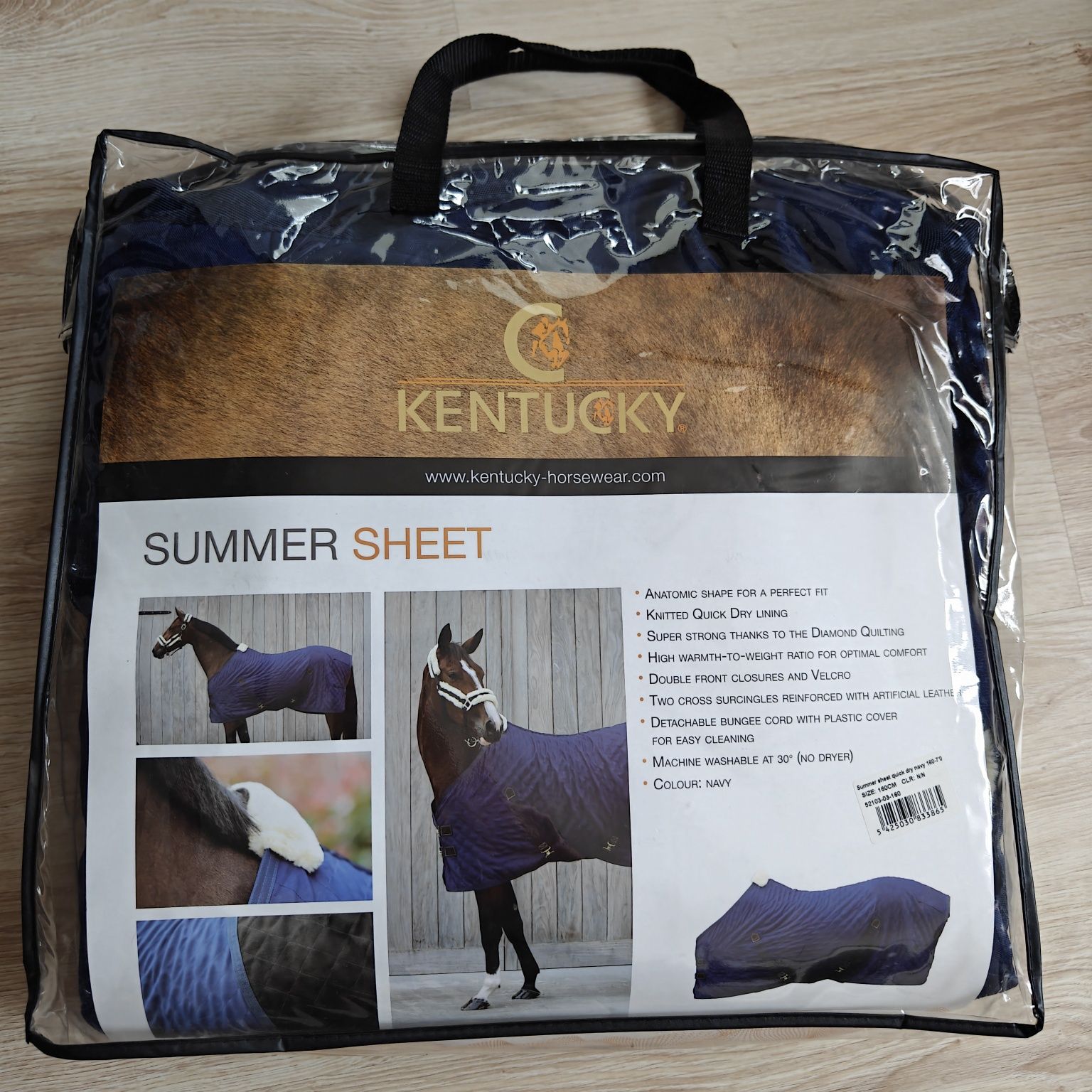 Nowa derka Kentucky Summer Sheet 135 granatowa