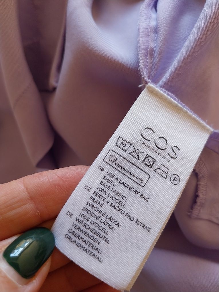 Blusa Lilás, COS, efeito oversize, Tamanho 36, excelente estado