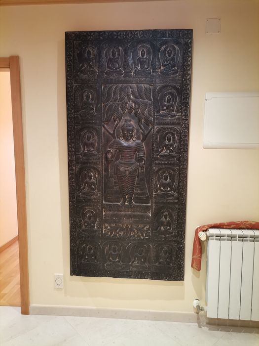 Painel de madeira indiano