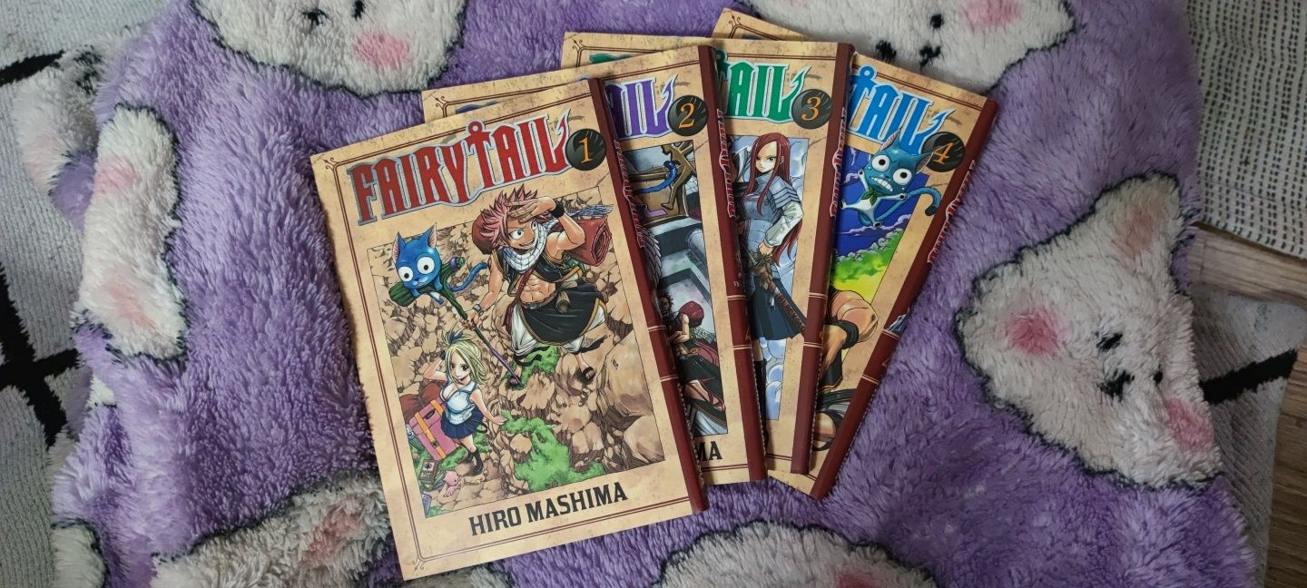 Fairy Tail - tomy 1-4 + pocztówka