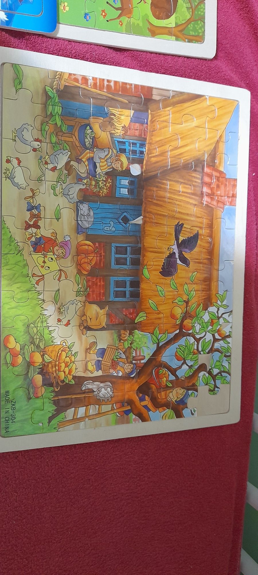 Puzzle drewniane zestaw