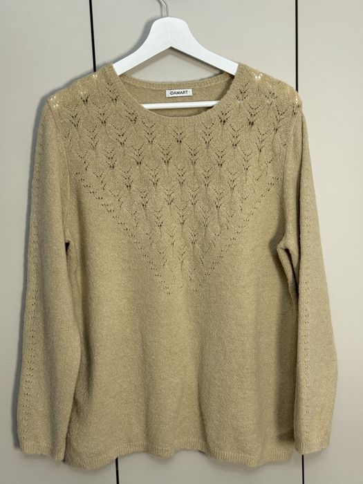 Beżowy sweter damski L