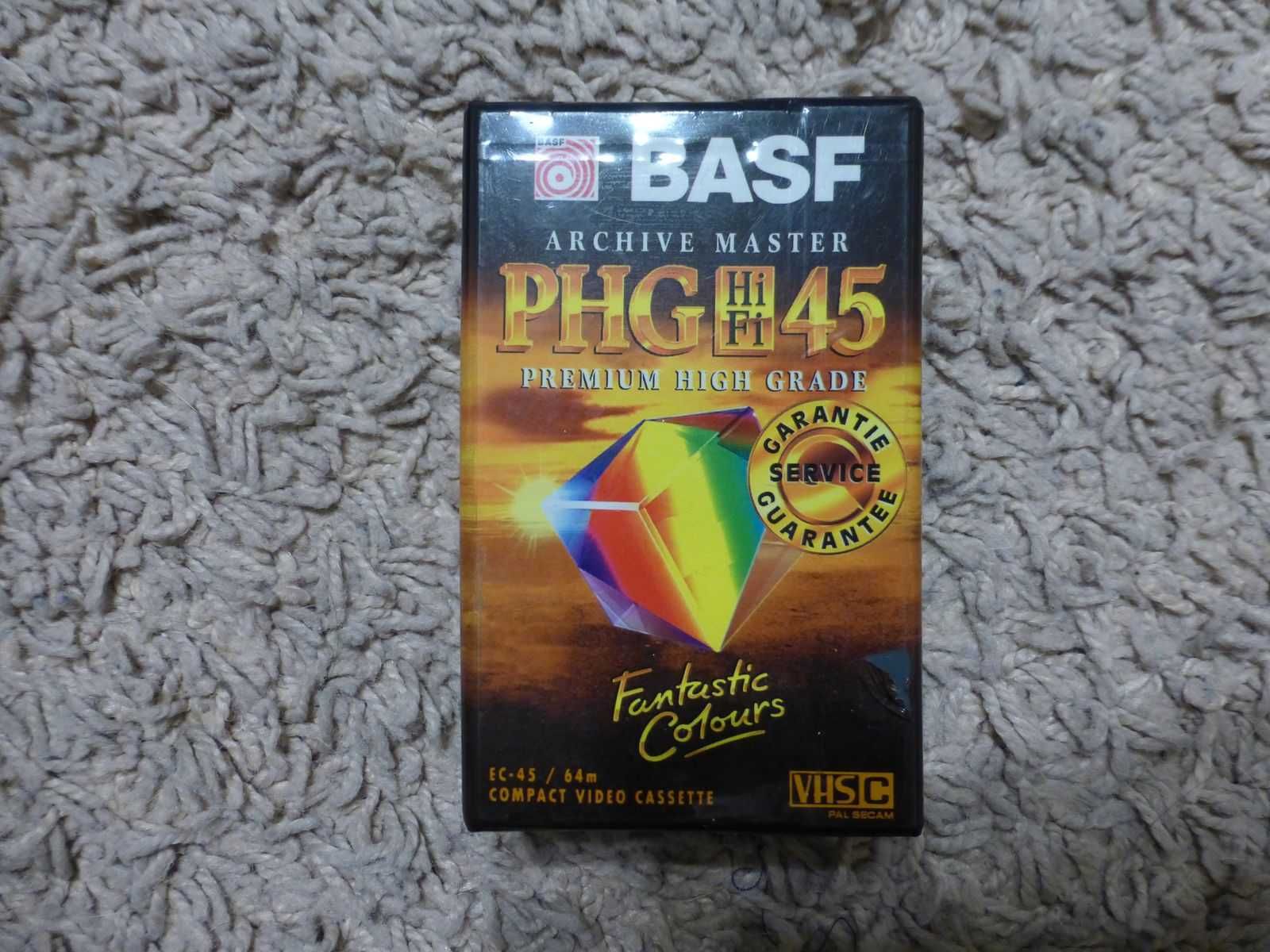 Kaseta video BASF PHGHiFi45 Premium High Grade nowa zafoliowana