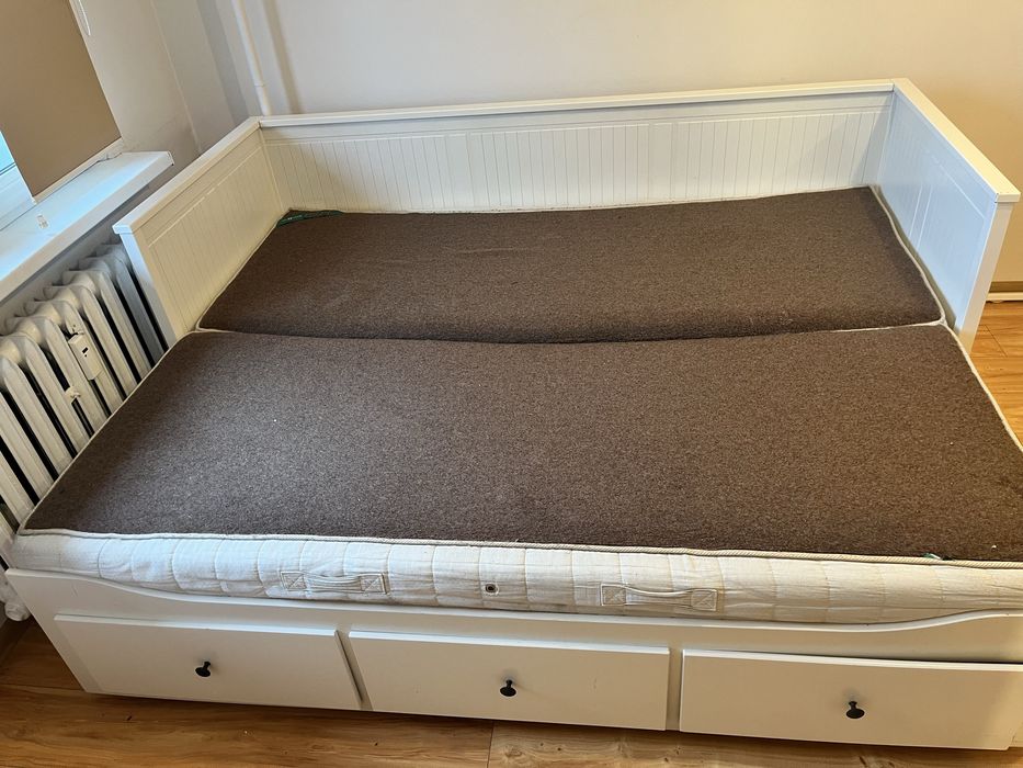 Łóżko Hemnes leżanka + materace