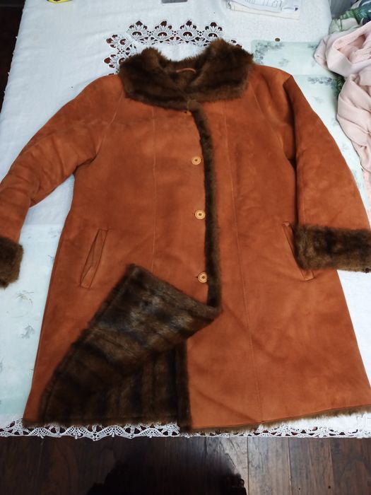 Kożuch dwustronny, ciepły