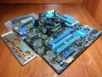 ASUS P8B75-M(сокет 1155) + i5-2400 3.1GHz + кулер