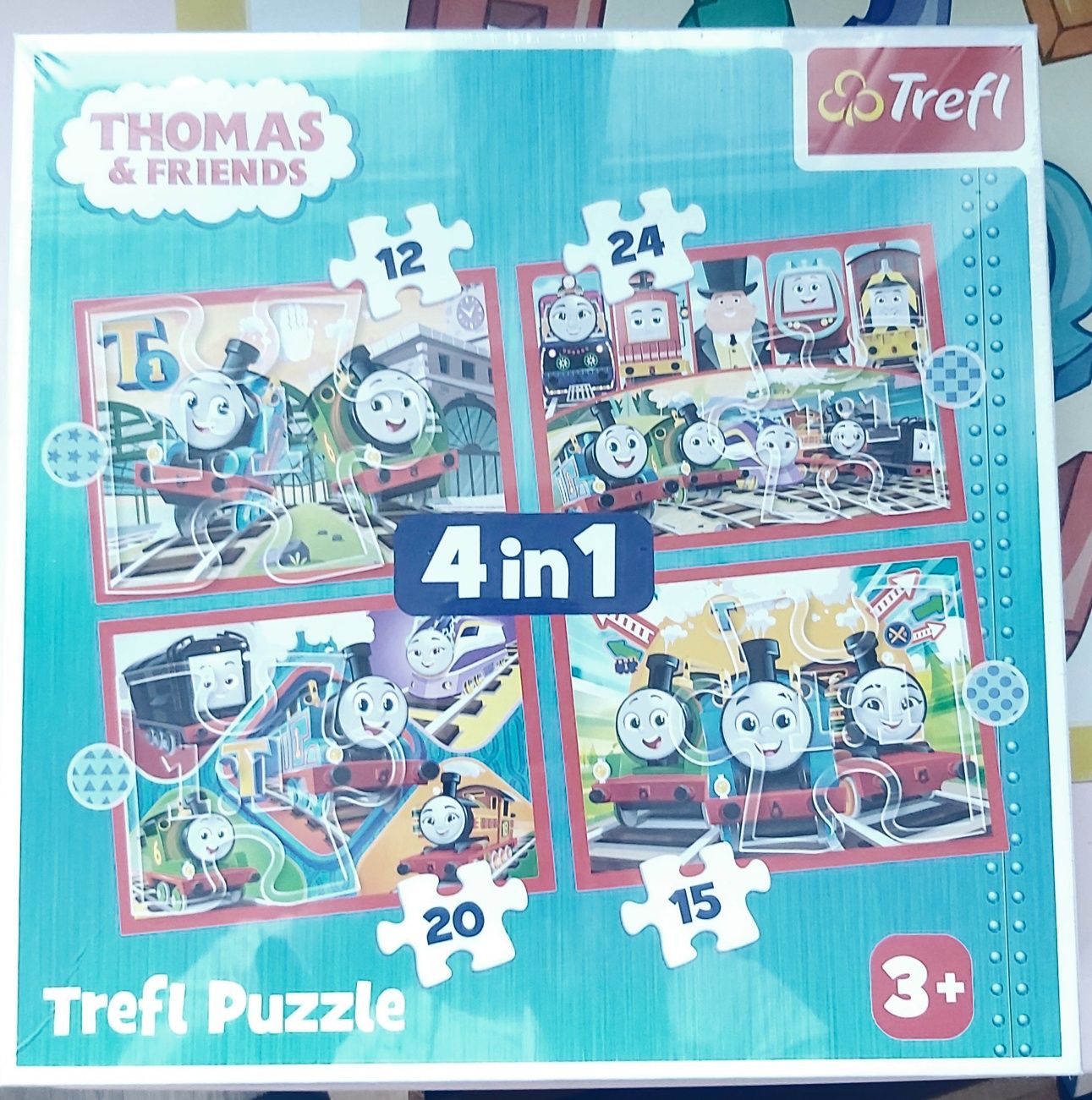 Puzzle Tomek i przyjaciele 4 w 1 NOWE