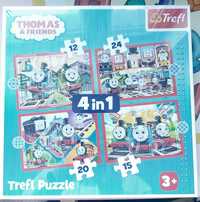 Puzzle Tomek i przyjaciele 4 w 1 NOWE