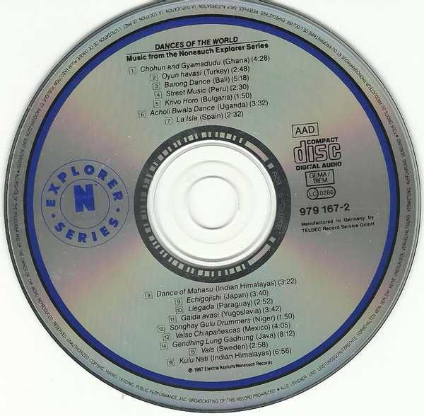 Dances of the World - Music from the Nonesuch Explorer Series (CD)