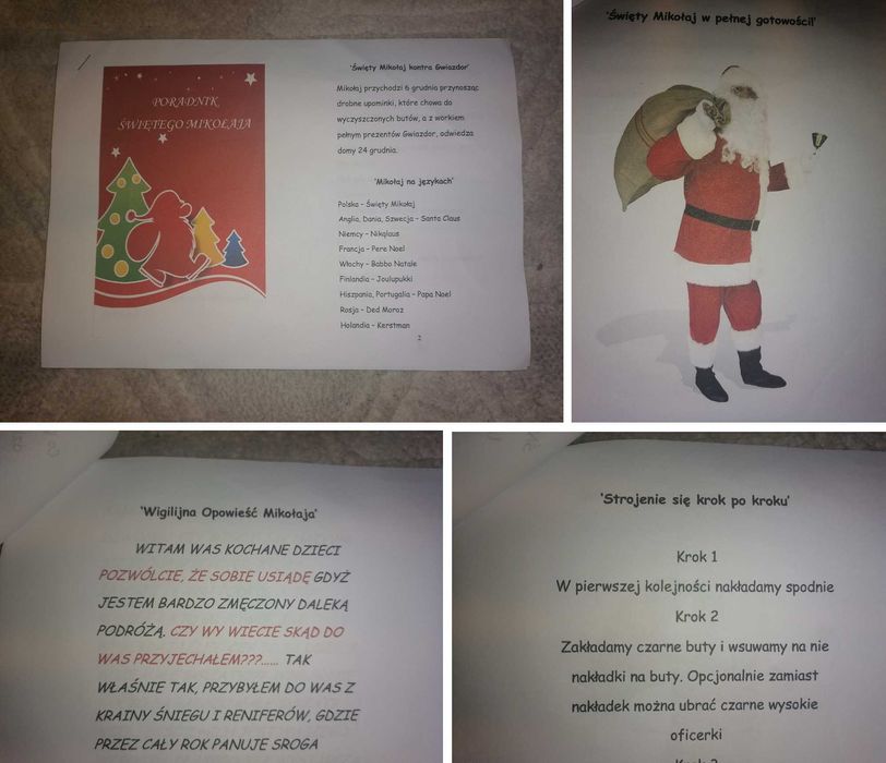Strój przebranie ŚWIĘTEGO MIKOŁAJA - 14 elementów - rozm. uniwersalny