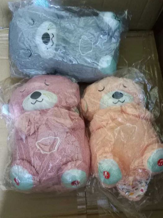 Мягкая игрушка для сна, ночник Выдра с дышащим животиком Нічник видра