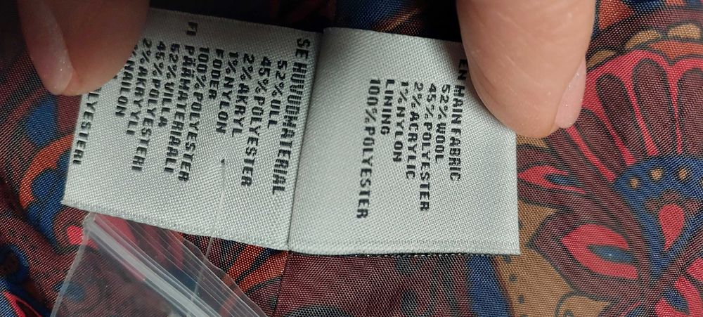 Damski płaszcz wełniany - 52% wełny