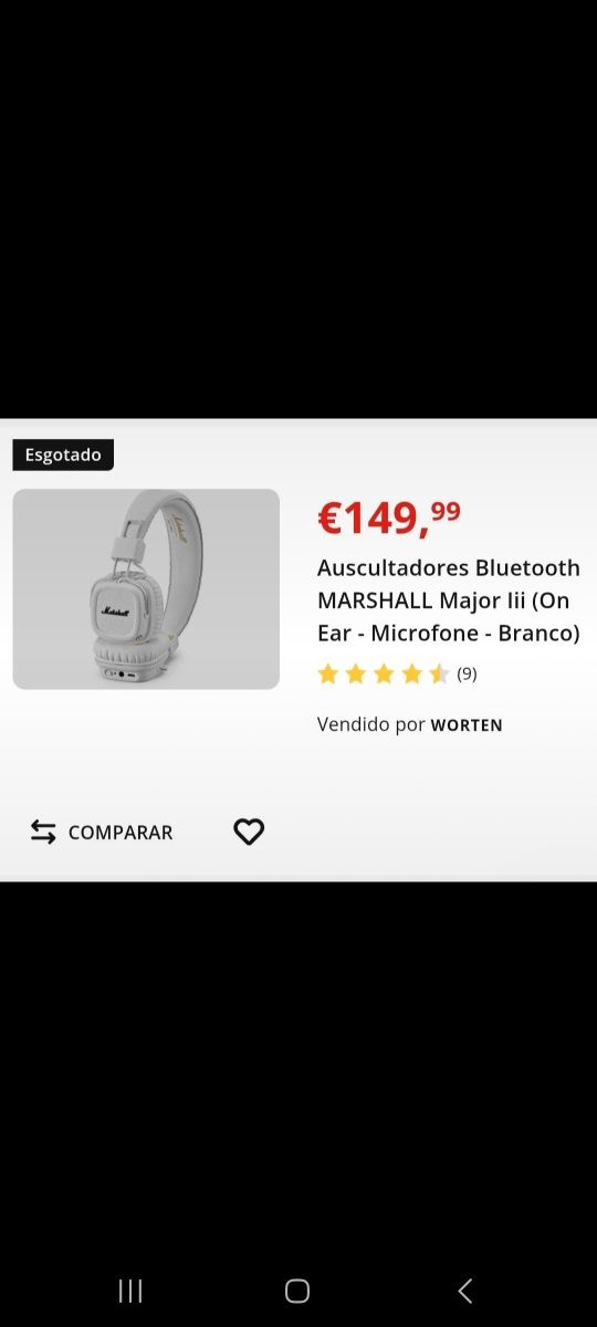 Headphones Marshall Major III Bluetooth