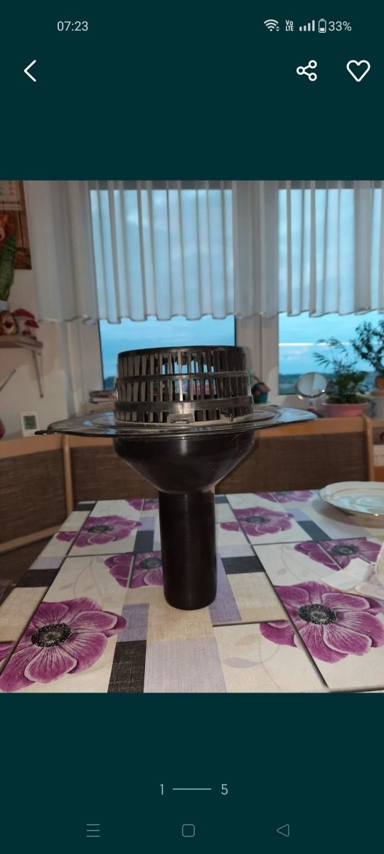 Wpust dachowy fi75 dm70
