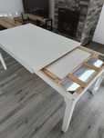 Mesa de cozinha branca extensível IKEA