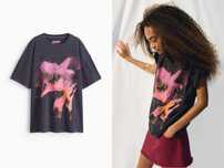 Bluzka koszulka S nowa kolekcj T-shirt oversize szary bawełna PROMOCJA
