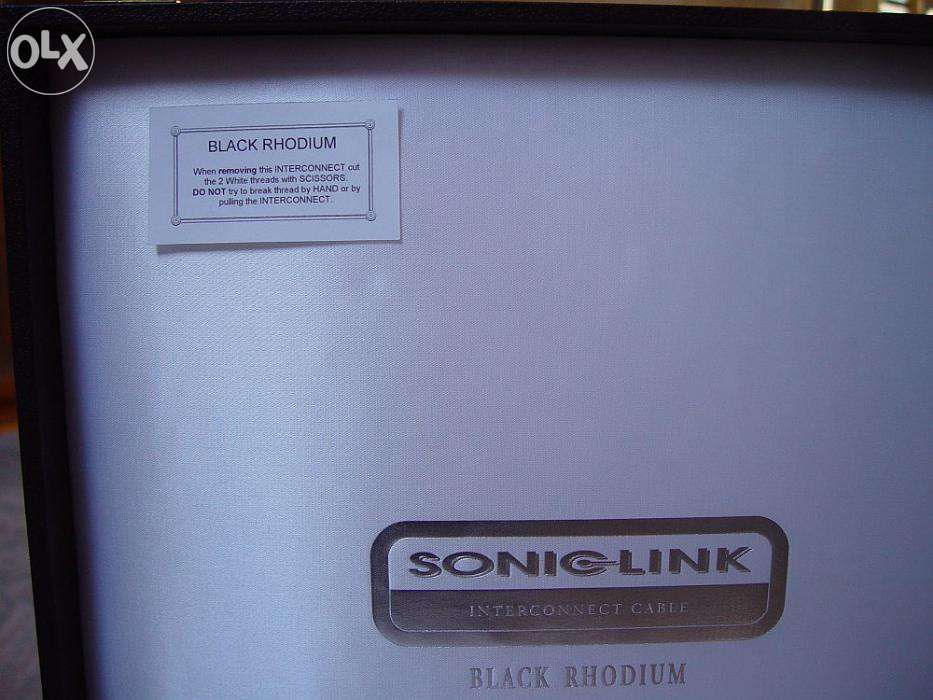 SONIC LINK BLACK RHODIUM pure reference interkonekt rca cinch