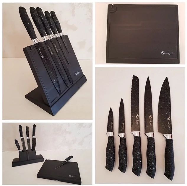 Набір кухонних ножів з магнітною підставкою