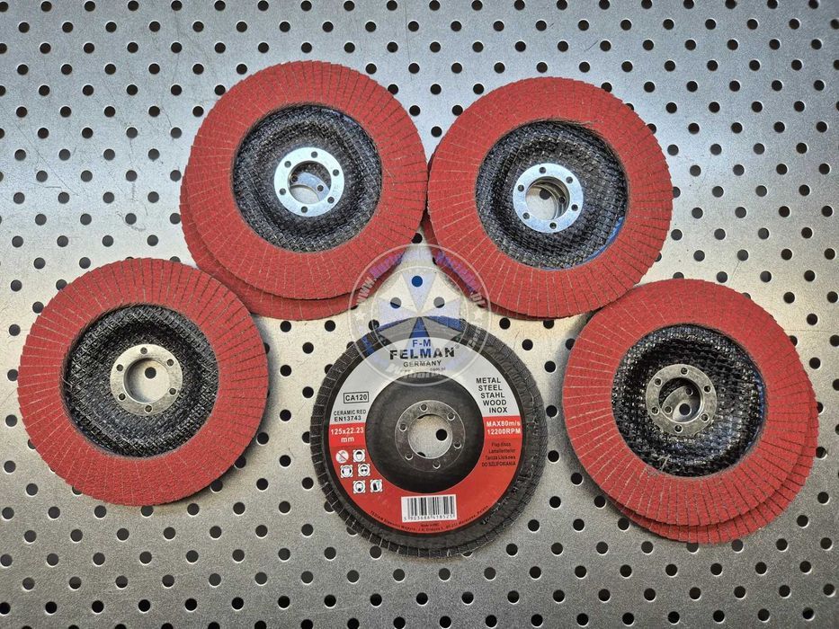 10 x gr120 Tarcza Listkowa ceramiczna 125mm lamelka ceramiczna 120