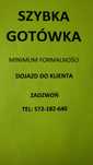 Szybka gotówka.  Minimum formalności