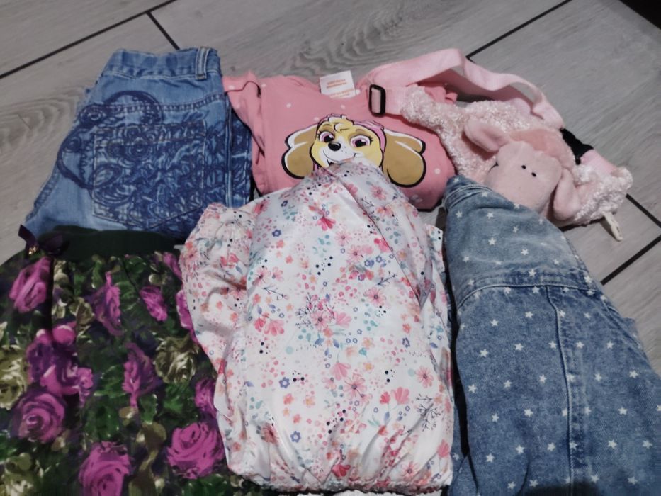 Paka ubrań dla dziewczynki 116 122