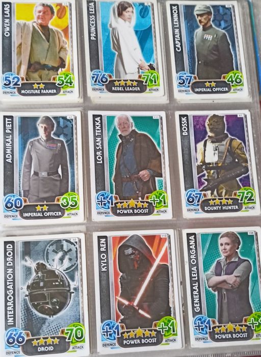 Karty star wars force attax  topps