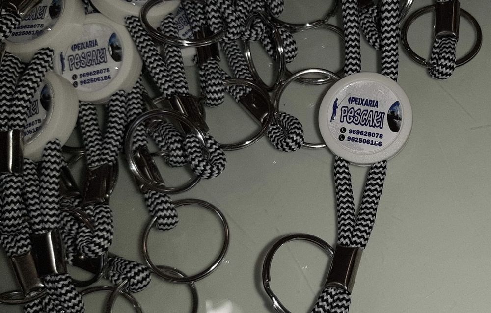 Porta chaves personalizados várias cores disponíveis