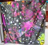 chusta pareo kolorowa motyle H&M 160x120 cm